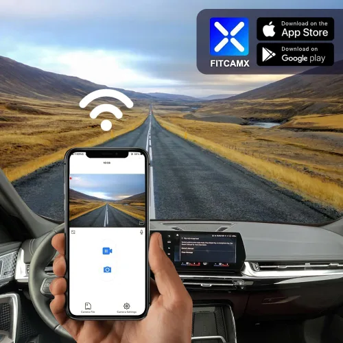 Miniatura 5 de Fitcamx Adaptación de la cámara de tablero delantera 2K+trasera 1080P para BMW X1 2023-2026 Xdrive28i M35i U11 (HD2-6576), estilo OEM, video HD de 2