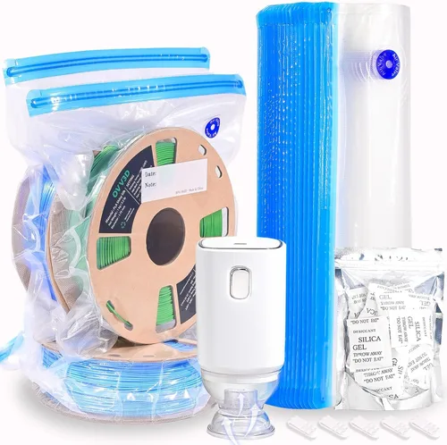 Bolsas de almacenamiento de filamento OVV3D 30 piezas, bolsas de almacenamiento de filamento para impresora 3D de tamaño grande 32X34cm, kit sellado
