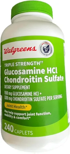 Walgreens Glucosamina Condroitina Triple Fuerza 1500 mg Glucosamina HCL 1200 mg Condroitina - 240 Comprimidos