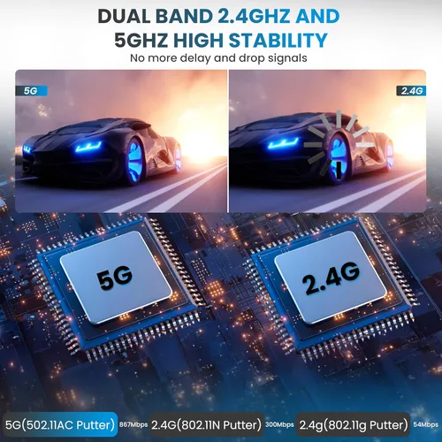 Miniatura 5 de iShare Pro Kit transmisor y receptor HDMI inalámbrico todo en uno, diseño de fibra de carbono premium, decodificación 4K 1080P 60Hz, alcance de 328