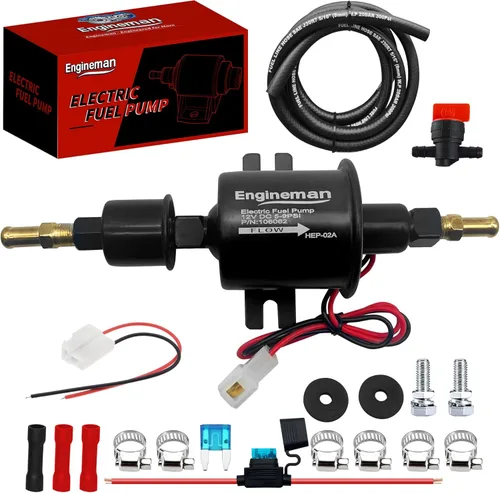 Miniatura 11 de Kit de bomba de combustible eléctrica universal de 12 V 3-6 PSI de baja presión con filtro de combustible de 6.56 pies 5/16 pulgadas ID de repuesto