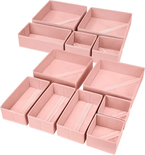 Miniatura 16 de DIMJ Organizador de cajones para ropa, paquete de 6 unidades, organizadores plegables para bebé, organizador de almacenamiento y cómoda