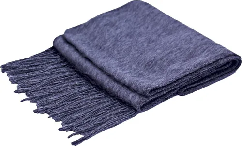 Miniatura 3 de Lana de alpaca peruana - Bufanda unisex tejida con flecos cepillados (9 x 74 pulgadas)