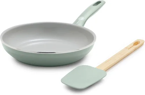 Miniatura 14 de GreenPan Dover - Sartén de 12 pulgadas con revestimiento antiadherente de cerámica libre de PFAS no tóxicos, para sellar, saltear, freír huevos