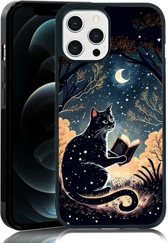Miniatura 10 de Elegante funda de teléfono con diseño de gato Marie compatible con iPhone 11, funda de encaje dorado para iPhone, a prueba de golpes, rosa fucsia