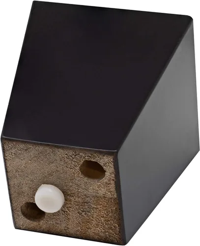 Miniatura 4 de Patas para muebles, sofá otomano y silla de 4 pulgadas de repuesto de pies de madera, juego de 4 pies cuadrados de pirámide cónicos (expreso oscuro)