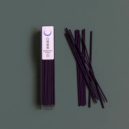 Miniatura 4 de Asayu Japan Varillas de incienso tradicionales, juego de purificación (sándalo y salvia blanca + sándalo y rosa), 1.41 oz (cada aroma 0.71 oz)