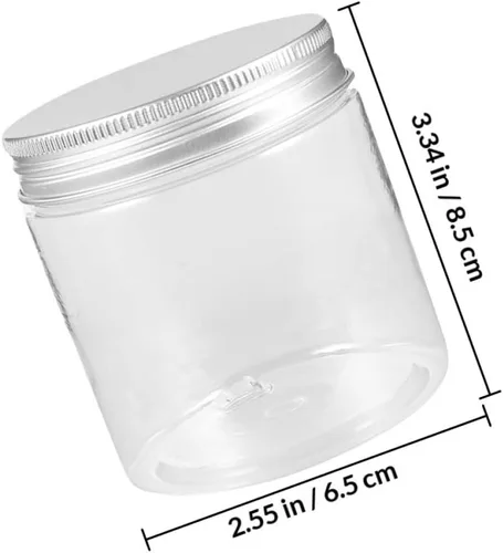 Miniatura 2 de VOSAREA Tarros sellados, 6 frascos pequeños transparentes con tapas herméticas, tarros pequeños transparentes para conservar, encurtir, miel