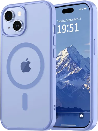 Miniatura 72 de vnnink para iPhone 12 y iPhone 12 Pro, funda de teléfono celular translúcida con protección contra caídas de grado militar, mate magnética