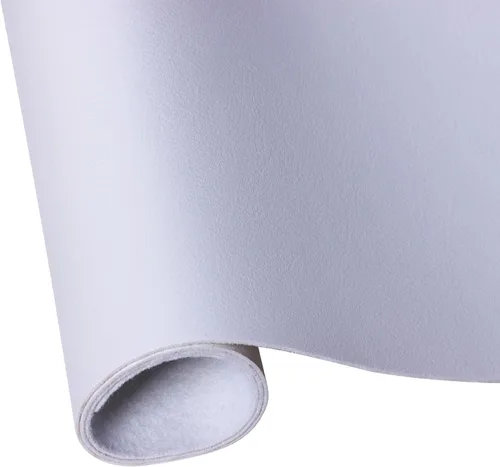 Miniatura 10 de Hojas de cuero sintético para manualidades, un rollo de superficie lisa mate, hojas de tela de cuero sólido, 12 x 53 pulgadas (11.8 in x 53.1 in)