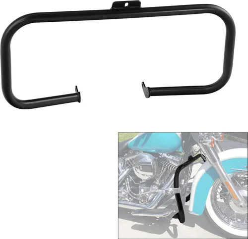 Miniatura 2 de XMT-MOTO Protector de motor delantero Highway Crash Ba Fit para Harley Davidson Softail FL 2000-2017 Modelos Negro Brillante