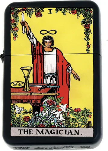 Tarjeta de tarot personalizada, 24 cartas de los arcanos principales disponibles, impresas en color UV, únicas coleccionables, infinito, negro, El