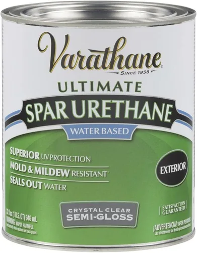 Miniatura 6 de Rust-Oleum Varathane barniz transparente clásico para exteriores de uretano, de 32 onzas líquidas, a base de agua, 250041H