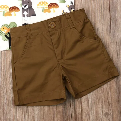 Miniatura 54 de Conjunto de camisa de manga corta con botones y pantalones cortos casuales con diseño de flamingo, para bebés y niños de 1 a 6 años, atuendos