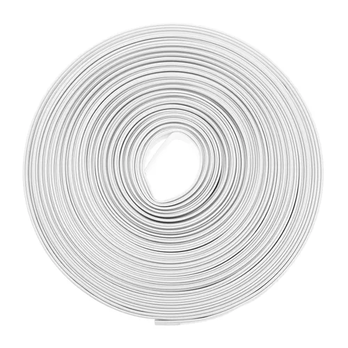 Miniatura 25 de Uxcell Tubo Termorretráctil 8mm de Diámetro 12.5mm de Ancho Plano 10m de Longitud 2:1 Tubo de Manga Termorretráctil para Cable Transparente Claro