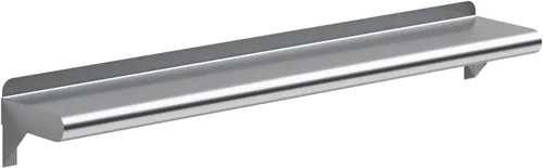 Miniatura 16 de AmGood Estante de pared de acero inoxidable de 60 pulgadas de largo x 6 pulgadas de profundidad Certificado NSF Estantería de metal
