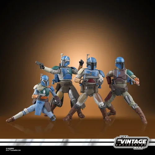 Miniatura 6 de STAR WARS The Vintage Collection Mandalorian Shriek-Hawk, The Mandalorian 3.75 pulgadas coleccionable paquete de 4 (exclusivo de Amazon)