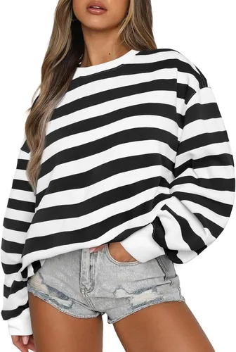 Miniatura 61 de EFAN Sudaderas de gran tamaño con cuello redondo Y2K para mujer, sudaderas con capucha para otoño, moda 2025, ropa para adolescentes y niñas, lindo