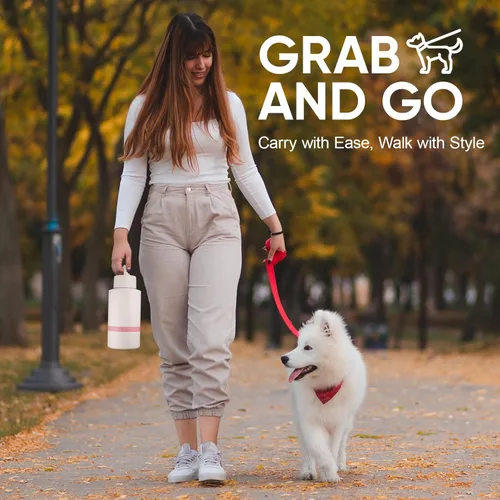 Miniatura 4 de Regalo para mamá de perro, botella de agua aislada para perro con cuenco de viaje, Navidad para mujeres, cumpleaños para amantes de los perros