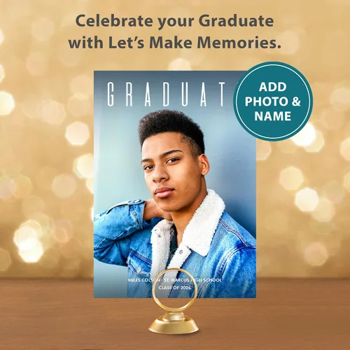 Miniatura 2 de Let's Make Memories Anuncios de graduación personalizados para clase de 2026 o cualquier año, invitaciones de calidad premium, 5 x 7, tarjetas