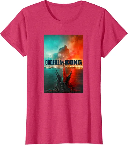 Miniatura 6 de Godzilla vs Kong - Camiseta oficial con póster, Negro