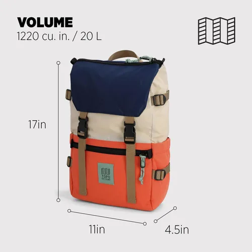 Miniatura 48 de Topo Designs Rover Pack Clásico, asfalto/negro, Tamaño único, Rover Pack Clásico