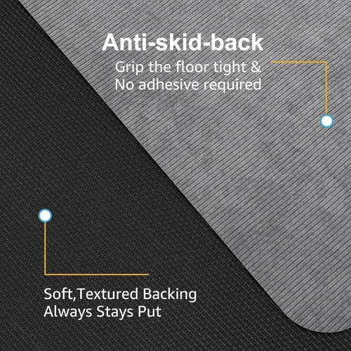 Miniatura 5 de Placoot Tapete para silla de escritorio para suelo de madera dura y azulejos, 55 x 35 pulgadas, tapete para silla de oficina para sillas rodantes
