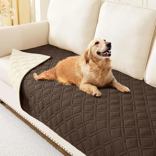 Miniatura 122 de hyha Manta impermeable para perros, manta reversible para cama de mascotas, funda suave para sofá/sillón lavable para perros, fundas impermeables