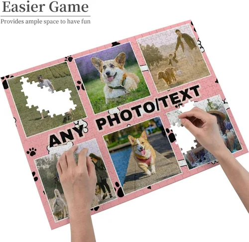 Miniatura 2 de Rompecabezas personalizados a partir de fotos, rompecabezas personalizados de fotos 1000/500/300 piezas, regalo de rompecabezas personalizado