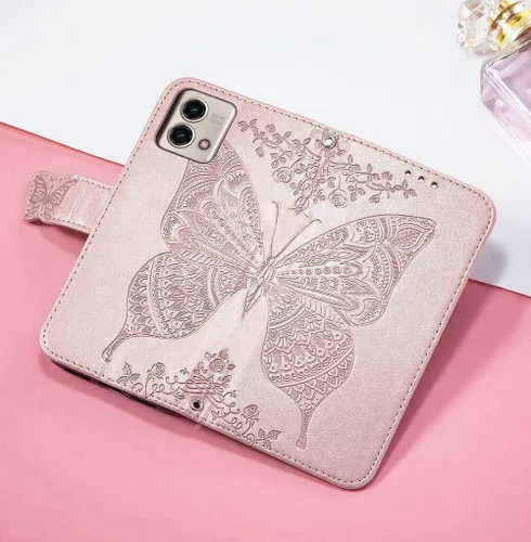 Miniatura 7 de Funda para Motorola Moto G Stylus 5G 2023, funda con tapa para mujer con estampado de mariposa en relieve de piel sintética, ranuras para tarjetas