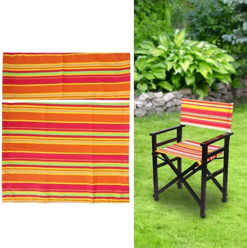 Miniatura 7 de Pilipane Lona de repuesto para silla de director, asiento y respaldo de silla de maquillaje, protector de taburete de lona de algodón para silla