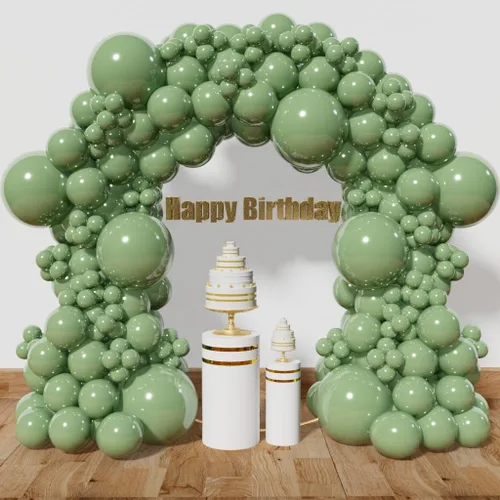 Miniatura 16 de Kit de arco de globos de color rosa claro, 111 piezas de globos de látex de 18, 12 y 5 pulgadas, guirnalda de globos de fiesta para cumpleaños, baby