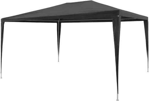 Miniatura 8 de vidaXL Partytent - Toldo duradero para exteriores, material de polietileno resistente al agua, marco de acero resistente al óxido, color antracita