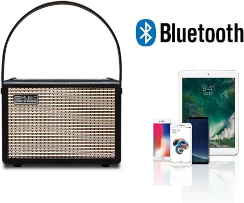 Miniatura 6 de Amplificador de guitarra acústica/eléctrica, amplificador Bluetooth portátil de 15 vatios para guitarra acústica/eléctrica con efecto reverberación