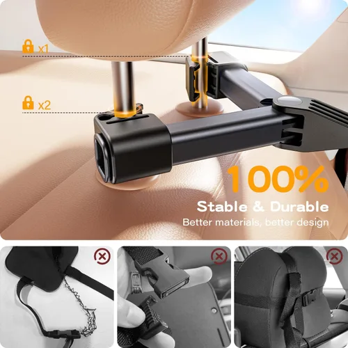 Miniatura 3 de Espejo de Coche para Bebé con Diseño de Gancho para Bebé, Espejo de Coche Anti-sacudido para Asiento de Bebé, Espejo Trasero para Recién Nacidos