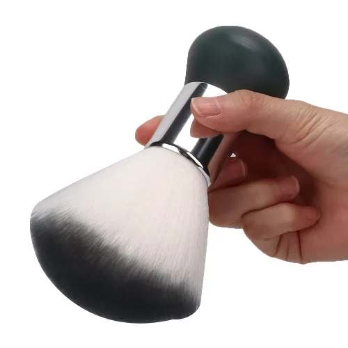 Miniatura 9 de Chrees Cepillo de plumero para el cuello, cepillo de barrido de pelo suave y roto para peluquería, cepillo de limpieza de cabello roto, herramienta