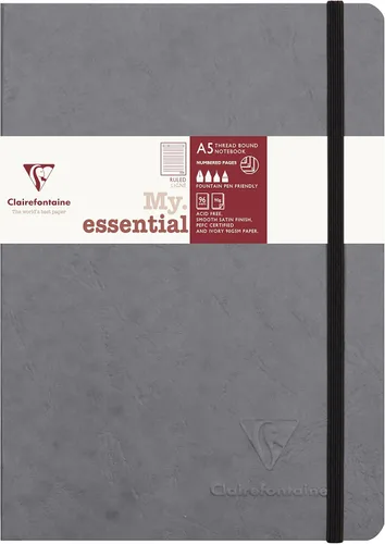 Miniatura 9 de Clairefontaine Cuaderno encuadernado con hilo "Age Bag", A5, con puntos, 192 páginas - Marrón Tabaco
