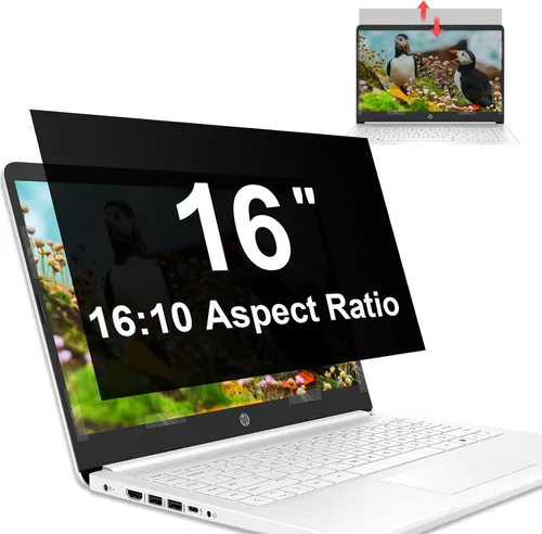 Mamol Pantalla de privacidad para laptop de 16 pulgadas - Compatible con Lenovo, Hp, Dell, Acer, Asus, Thinkpad, Envy, Xps - Aspecto 16:10, Anti Luz