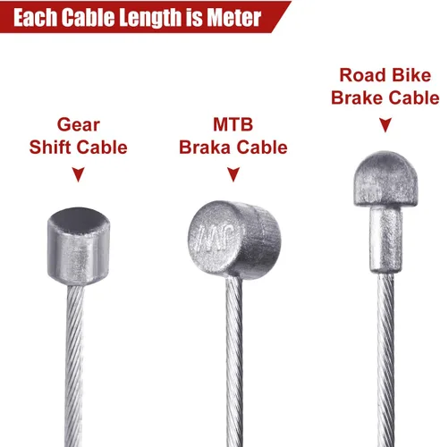 Miniatura 4 de Línea de transmisión universal de bicicleta Cambio de bicicleta Cable y cable de freno Kit para reparación de bicicletas de montaña