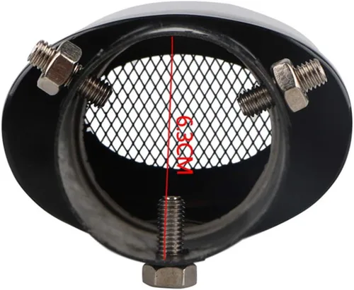 Miniatura 5 de Tubos de punta de silenciador de escape de coche de acero inoxidable universal tipo recto atornillado para tubos de 1.5 a 2.1 pulgadas de diámetro