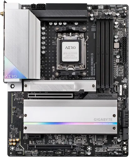 Miniatura 2 de GIGABYTE B650 AERO G - Tarjeta madre compatible con AM5/ LGA 1718/ AMD B650/ ATX/DDR5/PCIe 5.0 M.2/PCIe 5.0/USB 3.2 Gen2X2 Type-C/Wi-Fi 6E/Intel