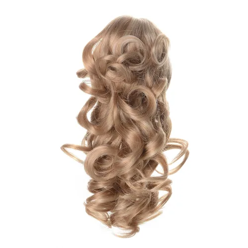 Miniatura 18 de onedor 12" rizado sintético Clip en Pinza para Extensión de Pelo Sintético Coleta Hairpiece 115 g con un Mandíbula/Pinza