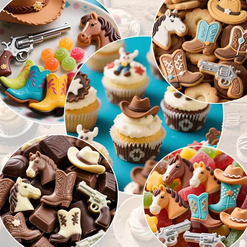 Miniatura 7 de Palksky Moldes de chocolate de vaquero, paquete de 2 moldes de silicona con temática occidental para hornear con botas de caballo de vaquero, 4