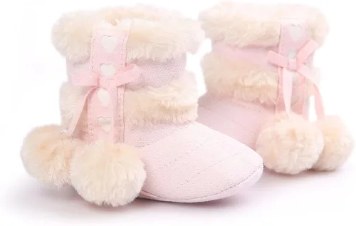 Miniatura 6 de Botas Estamico de invierno con lazo de nieve de felpa para niña