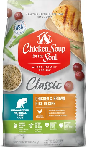Miniatura 18 de Chicken Soup for the Soul Natural Premium Alimento seco para gatos adultos, primer ingrediente de carne real, sin subproductos, apoya la salud