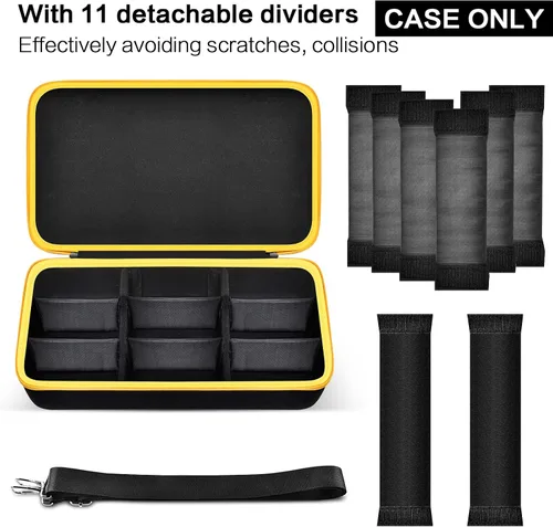 Miniatura 3 de Estuche de almacenamiento de batería extra grande para batería DEWALT 20V/60V MAX XR y cargador, caja transportadora de paquete