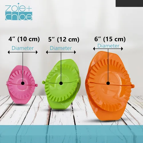 Miniatura 2 de Zoie + Chloe 3 – Juego de moldes para masa de pizza calzone y empanadas