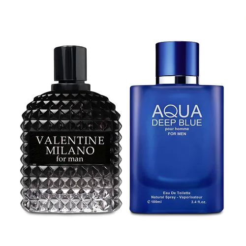 Miniatura 22 de AFLUXE Azura Noir Colonia para hombre, perfume picante amaderado, 3.4 fl oz, fragancia de larga duración con cítricos frescos y vetiver, uso diario