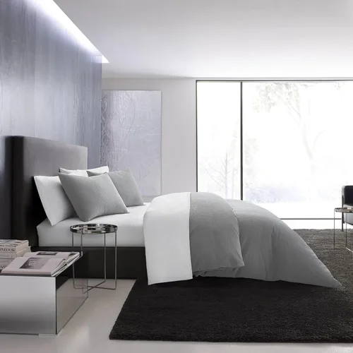 Miniatura 15 de Vera Wang - Juego de funda de edredón tamaño Queen, juego de ropa de cama de algodón suave con fundas a juego, artículos esenciales elegantes