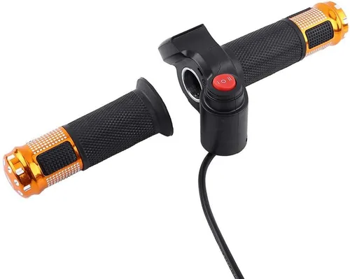 Empuñadura del acelerador de bicicleta eléctrica, 4 opciones de color, pantalla LED de 3 velocidades, control de manillar, ajustes de velocidad